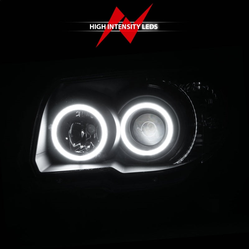 ANZO Projector Headlights - Black w/ CCFL Halo | 2006-2009 Toyota 4Runner (111320)