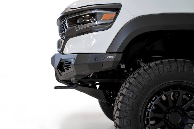 Addictive Desert Designs Bomber Front Bumper (FRONT): Ram 1500 TRX (19-24) - Hammer Black