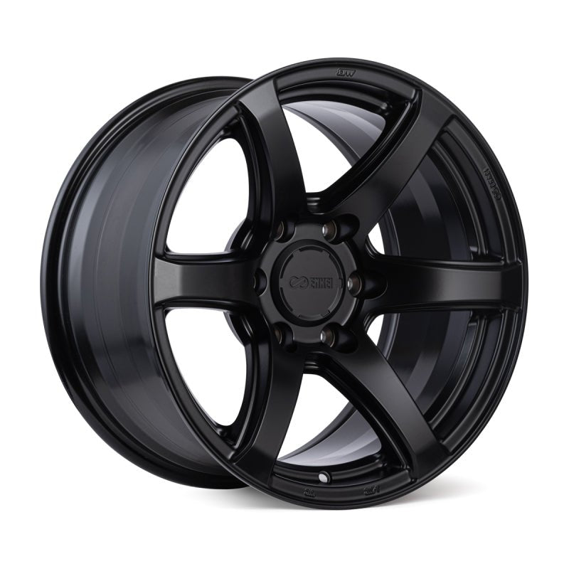 Enkei Cyclone Matte Black 17x9 ET0 Offset 6x139.7 Bolt Pattern Wheels offroad accessory | Iron Ridge Offroad