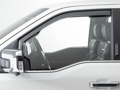 WeatherTech Front Side Window Deflectors | Ford F-150 (21-23, 24-26) / F-150 Raptor (21-23, 24-26) / F-150 Lightning (22+) Dark Smoke (801025IM)