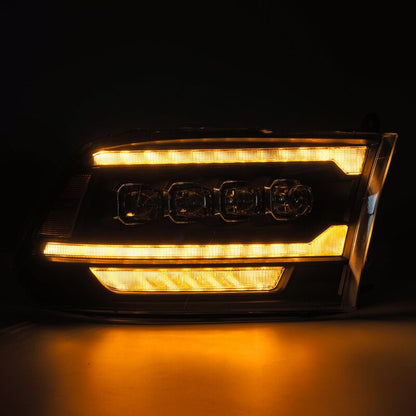 AlphaRex NOVA LED Projector Headlights (Black): Dodge Ram 2009 - 2018 (1500, 2500 & 3500)
