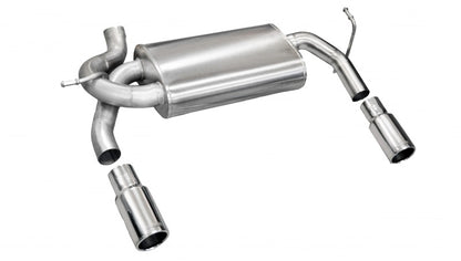 Corsa Performance Polished Sport Axle-Back Exhaust: Jeep Wrangler (2007-2017) / Wrangler JK (2018)