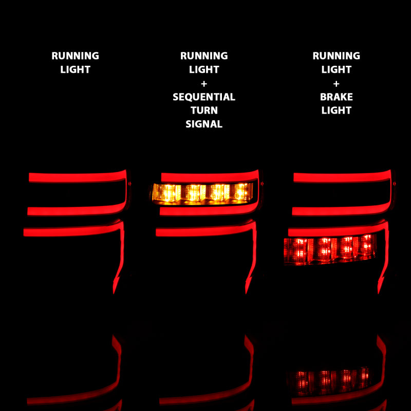 ANZO LED Tail Light Assembly Smoke Lens w/ Light Bar | Toyota 4Runner (14-20) (311312)