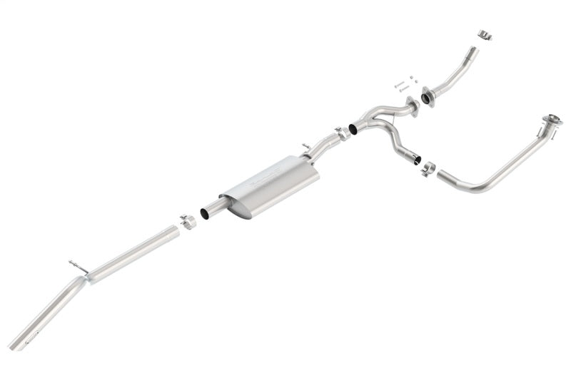 Borla S-Type Cat-Back Exhaust System (Turn Down Exit): Jeep Wrangler JK 3.6L V6 2012 - 2018