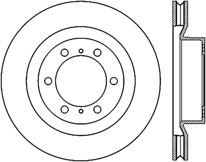 StopTech Cryo Slotted Front Right Sport Brake Rotor | Lexus GX460 / Toyota 4Runner (10-17) (126.44174CSR)