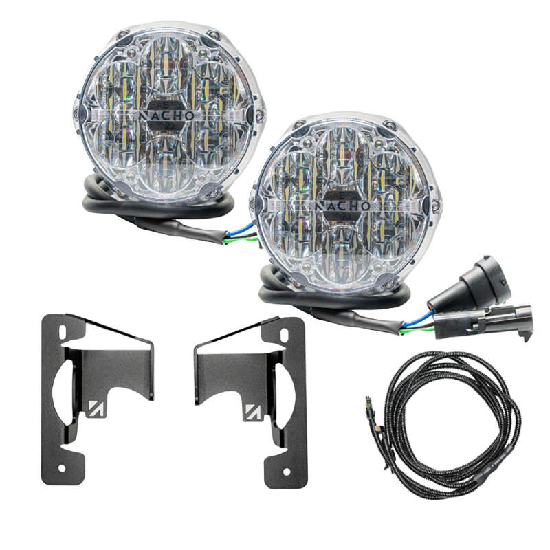 ARB V3JW2KWSO Nacho Quatro SAE White Plug N Play Fog Light Kit | Jeep JL/JT (20-25/18-25) (V3JW2KWSO)