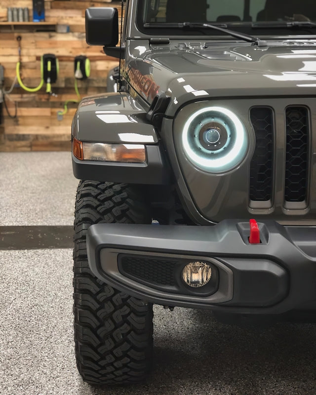 Oracle Lighting Bi-LED Projector Headlights Matte Black: Jeep Wrangler (18-24) / Gladiator (20-24)
