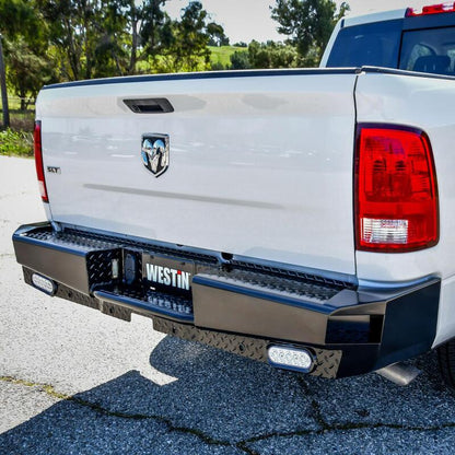 Westin Black HDX Bandit Rear Bumper: Fits Dodge Ram / Ram 1500 / 2500 / 3500 (09-24)