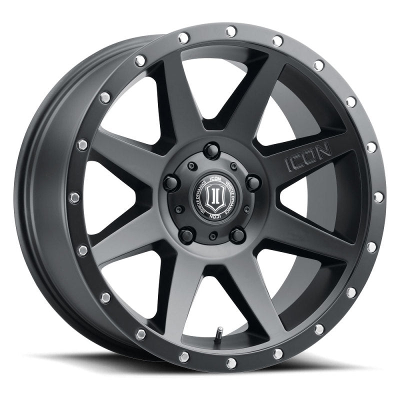 ICON 20x9 6x5.5 0mm Offset Satin Black Wheel | Ford Bronco (21-26) (1820908350SB)