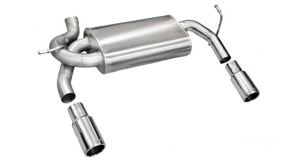 Corsa Performance Polished Sport Axle-Back Exhaust: Jeep Wrangler (2007-2017) / Wrangler JK (2018)