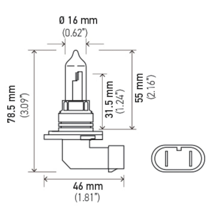 Hella 9005/HB3 12V 65W Bulb | Ford Ranger (19-26) (9005)