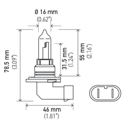 Hella 9005/HB3 12V 65W Bulb | Ford Ranger (19-26) (9005)