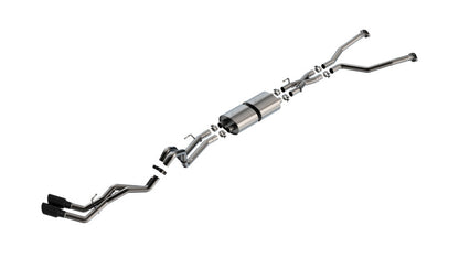 Borla 22-24 Toyota Tundra 3.4L V6 Hybrid Ext. Cab/Std Bed/145.7in WB ATAK Cat-Back - Black Chrome | Hybrid (140940BC)