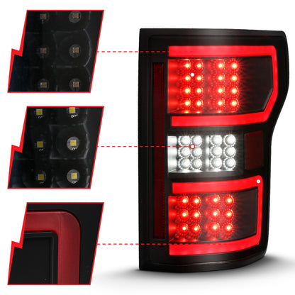 ANZO LED Tail Light Assembly w/Sequential | Ford F-150 (18-19) (311314)