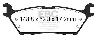 EBC Extra Duty Rear Brake Pads | 15+ Ford F150 2.7 Twin Turbo (2WD) Electric PB