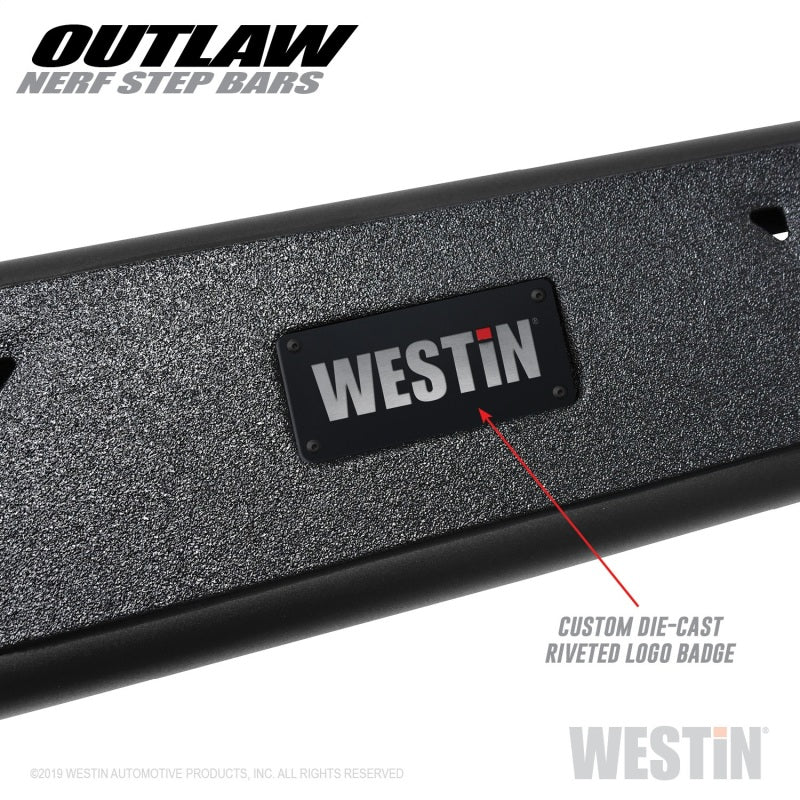 Westin Outlaw Nerf Step Bars (SIDE): Dodge Ram 1500 / 2500 / 3500 (09-23) / Ram 1500 Classic (19-23)