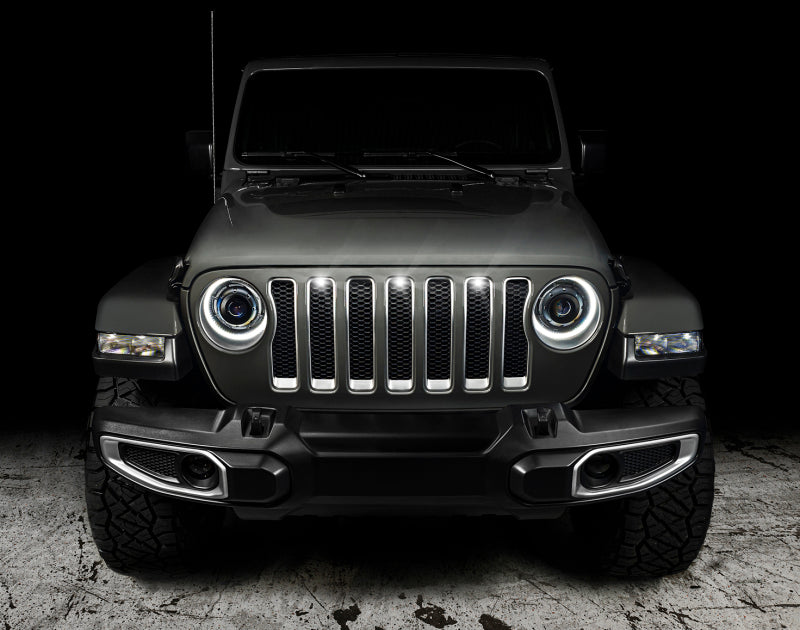Oracle Lighting Pre-Runner Style LED Grille Kit: Jeep Wrangler 2018-2023 (5870-001)