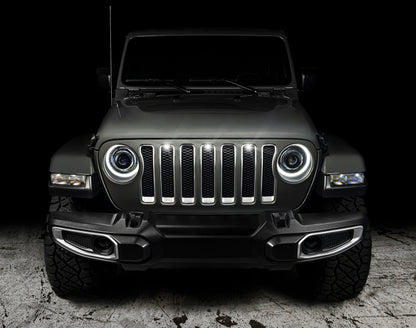 Oracle Lighting Pre-Runner Style LED Grille Kit: Jeep Wrangler 2018-2023 (5870-001)