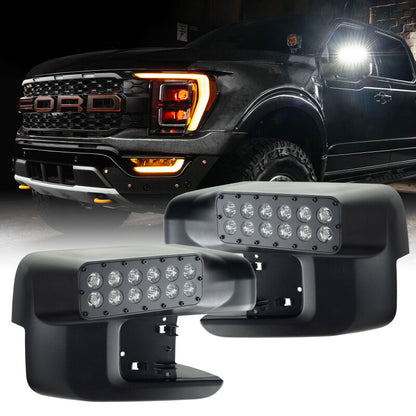 ORACLE 21-25 Ford F-150 LED Off-Road Side Mirror Ditch Lights | Ford F-150 (21-23, 24-26) / Raptor (21-23, 24-26) (5923-001)