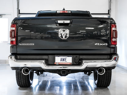 AWE 0FG Cat-Back Exhaust (Dual Rear Bumper Exit, Polished Tips): Ram 5.7L Hemi 1500 2019 - 2024