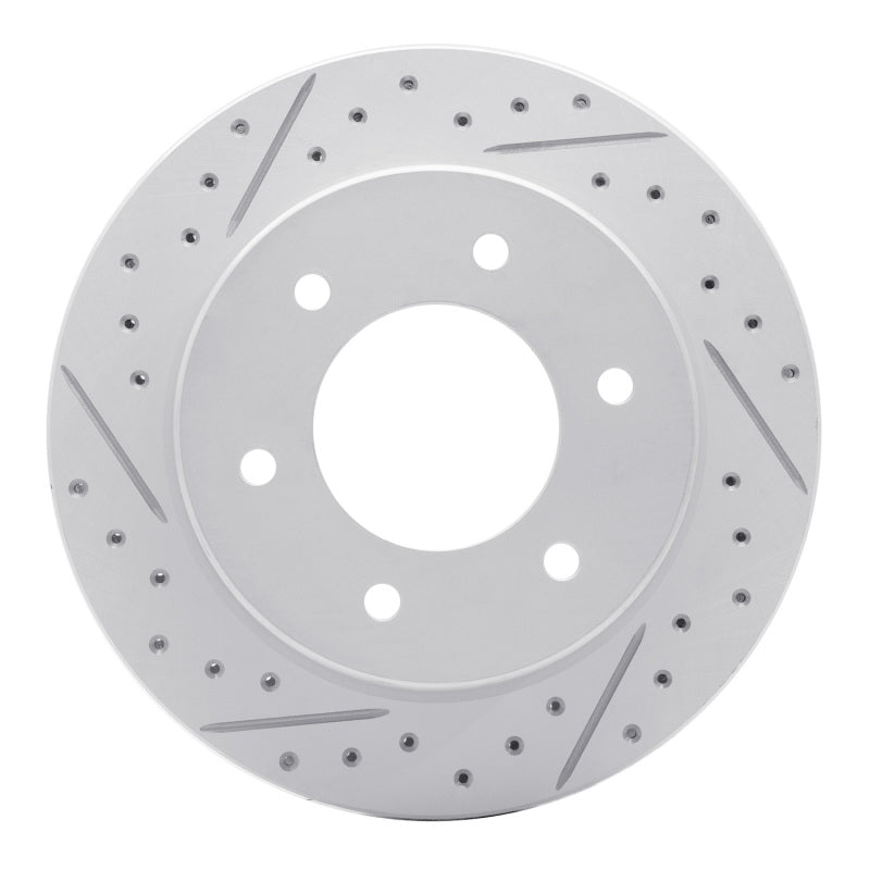 DFC 19-25 Ford Bronco Rear Left Drilled & Slotted Geoperformance Rotor | Ford Ranger / Ford Bronco (19-26) (830-54276L)