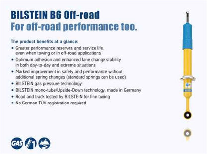 Bilstein B6 4600 Front Shock: Ram 3500 2013 - 2018 (w/ OEM Ride Height)