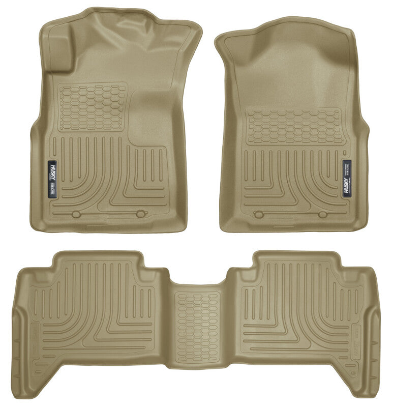 Husky Liners Weatherbeater Combo Front & 2nd Seat Floor Liners | Toyota Tacoma (05-13) (98953)