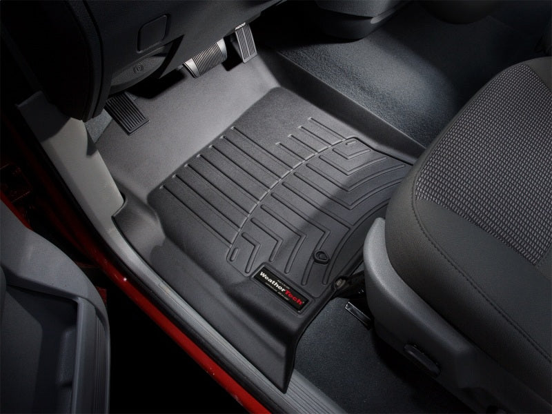 WeatherTech FloorLiner Front Floor Mats (Black): Dodge Ram 2002 - 2009 4WD (1500, 2500, 3500)