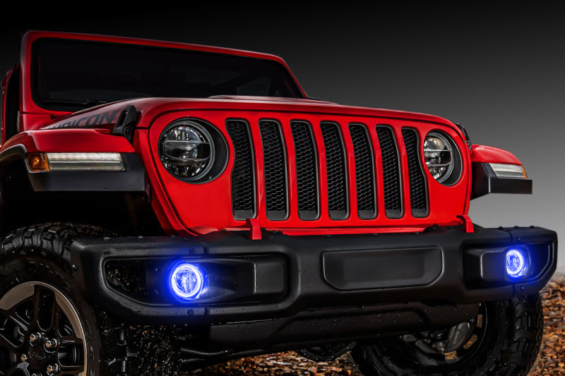 ORACLE Lighting LED Surface Mount Fog Light Halo Kit (FRONT): Fits Jeep (07-26) w/ Adhesion Promoter