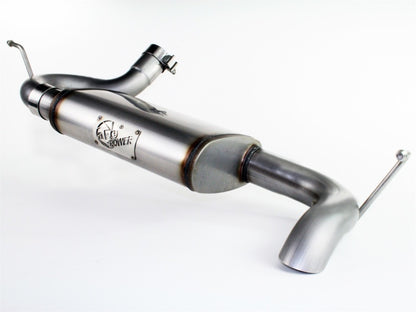 aFe MACH Force-Xp 2.5" Axle-Back Exhaust System Hi-Tuck (REAR): Jeep Wrangler JK 2007-2018 3.8/3.6L