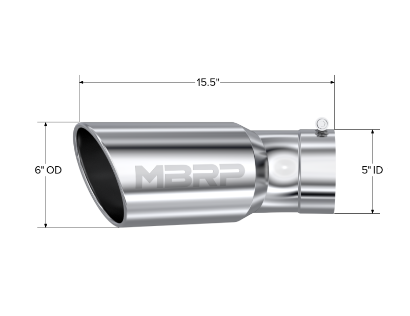 MBRP T6in OD Tip | Silverado 2500/3500 HD (20-26) / Sierra 3500 HD (14-19) (T5154)