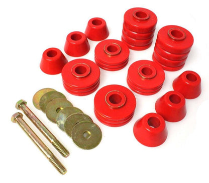 Energy Suspension Red Body Cab Mount Set | Toyota Pickup (00-04) (8.4107R)