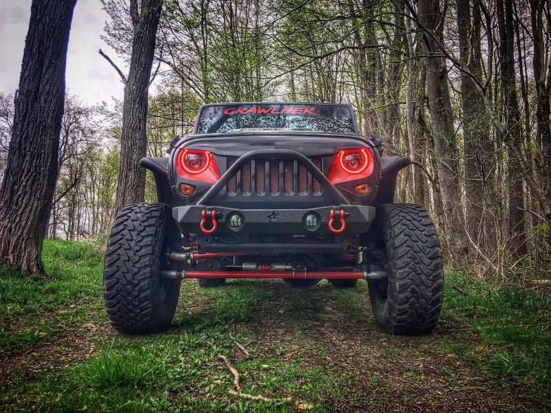 ORACLE Lighting 7in High Powered LED Headlights (FRONT): Jeep Wrangler / Wrangler JK (07-18) - Black