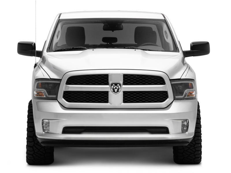 Raxiom LED Halo Projector Headlights Black Housing (F&R): Dodge Ram / Ram 1500 (02-18)