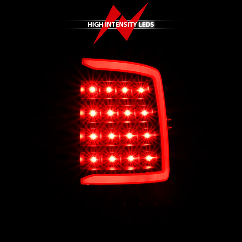 ANZO LED Tail Lights Plank Style (Black/Clear): Dodge Ram 2009 - 2018 (1500, 2500, 3500)