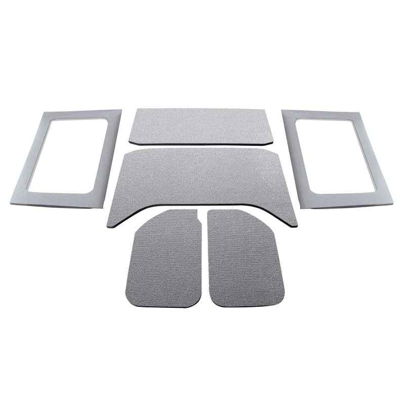 DEI Sound Deadening Headliner Kit 6-Piece: Fits Most Jeep Wrangler Models (2007-2018) - Gray