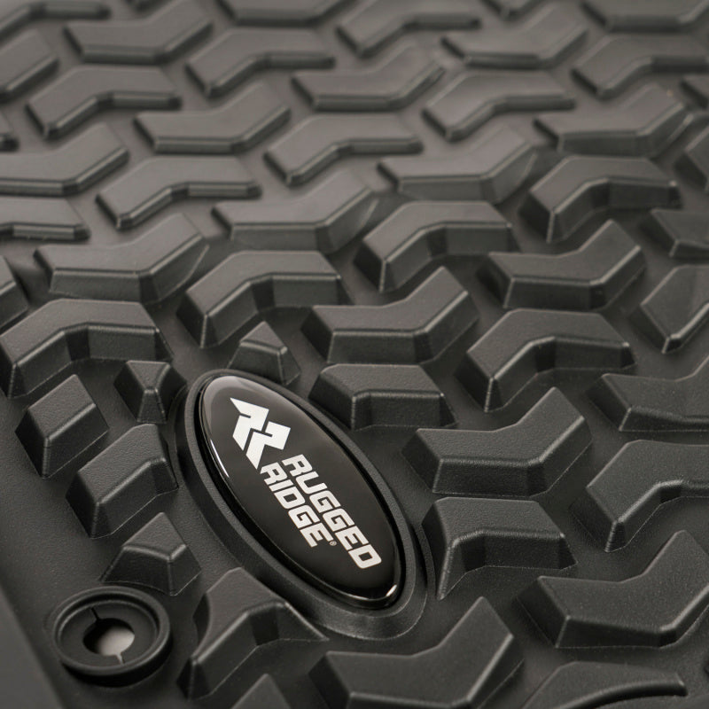 Rugged Ridge Floor Liner Set (FRONT): Fits Most Ram 1500 / 2500 / 3500 Models (2019-2026) - Black