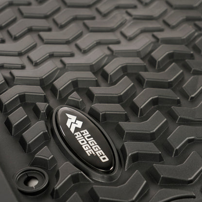 Rugged Ridge Floor Liner Set (FRONT): Fits Most Ram 1500 / 2500 / 3500 Models (2019-2026) - Black