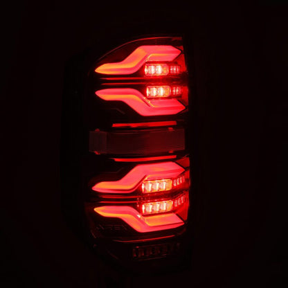 AlphaRex LUXX-Series LED Tail Lights Black | Toyota Tundra (14-21) (672040)