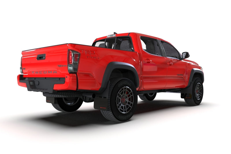 Rally Armor 16-23 Toyota Tacoma Black Mud Flap w/Army Green Logo | Toyota Tacoma (16-19 / 20-23) (MF94-BLK-AGN)