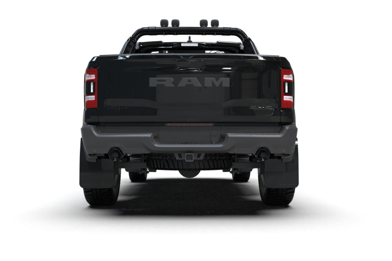 Rally Armor Black UR Metallic Mud Flap: Ram 1500 2021-2024