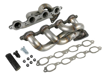 aFe Twisted Steel 1-3/4in 304SS Shorty Headers | GM Silverado/Sierra 1500 V8-5.3L/6.2L (19+) (48-34134)