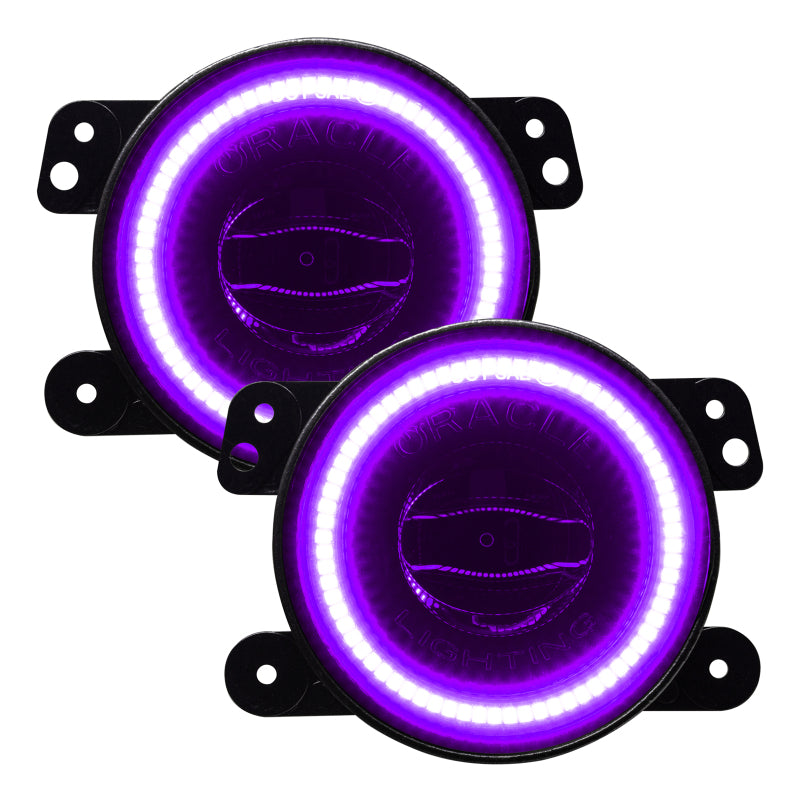 ORACLE Lighting Hi-Perf LED Fog Lights (FRONT): Jeep Wrangler / Gladiator (07-26) - Black