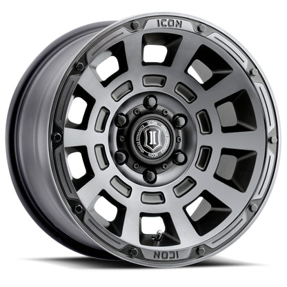 ICON Thrust 17x8.5 6x5.5 0mm Offset Wheel | Ford Bronco (21-26) (2817858347SSBT)