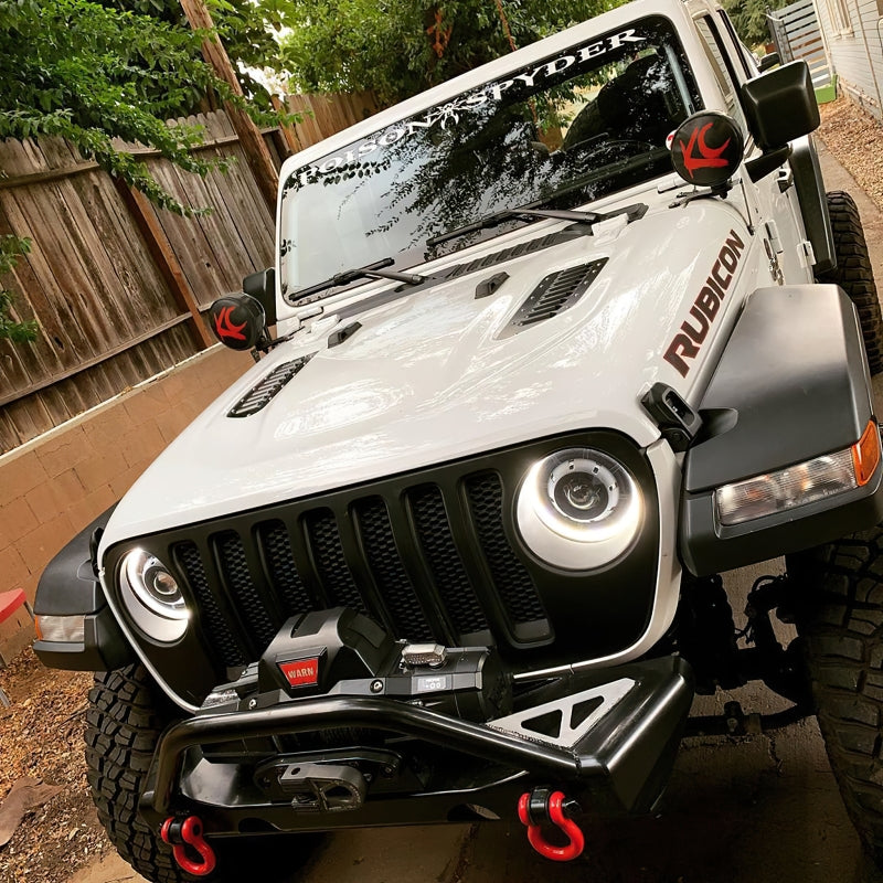 Oracle Lighting Bi-LED Projector Headlights Matte Black: Jeep Wrangler (18-24) / Gladiator (20-24)