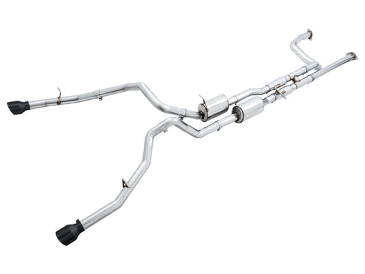 AWE 0FG Cat-Back Exhaust (Black Tips): Ram 6.2L TRX 1500 2021 - 2024