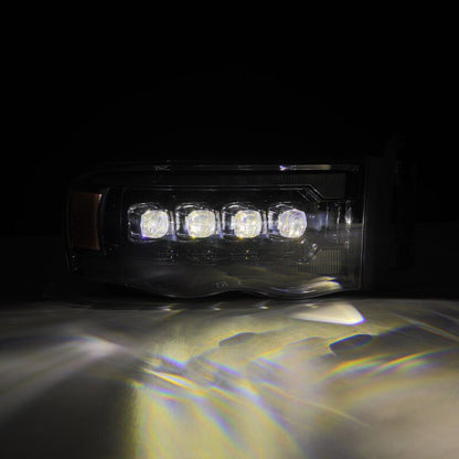 AlphaRex NOVA LED Projector Headlights (Alpha-Black): Dodge Ram 1500 (02-05) & 2500/3500 (03-05)