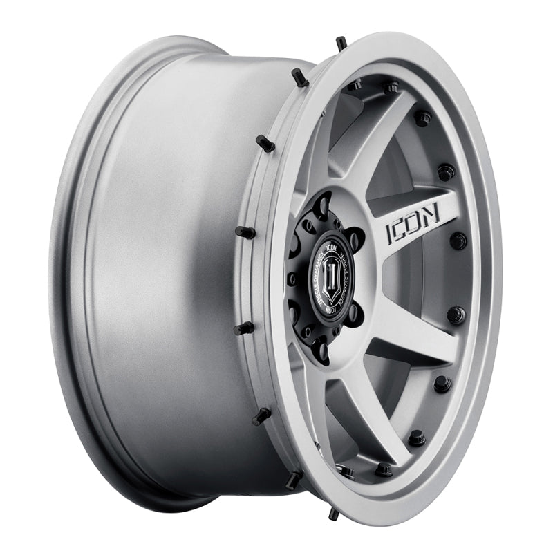 ICON 17x8.5 6x5.5 0mm Offset 4.75in BS Titanium Wheel | Ford Bronco (21-26) (21817858347TT)