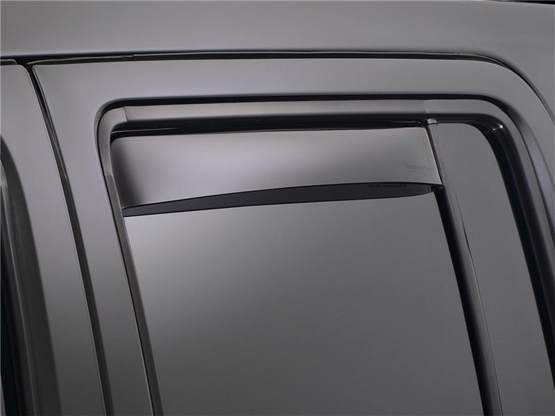 WeatherTech Dark Smoke Rear Side Window Deflectors | Chevrolet Silverado / GMC Sierra (19-26) (81740)