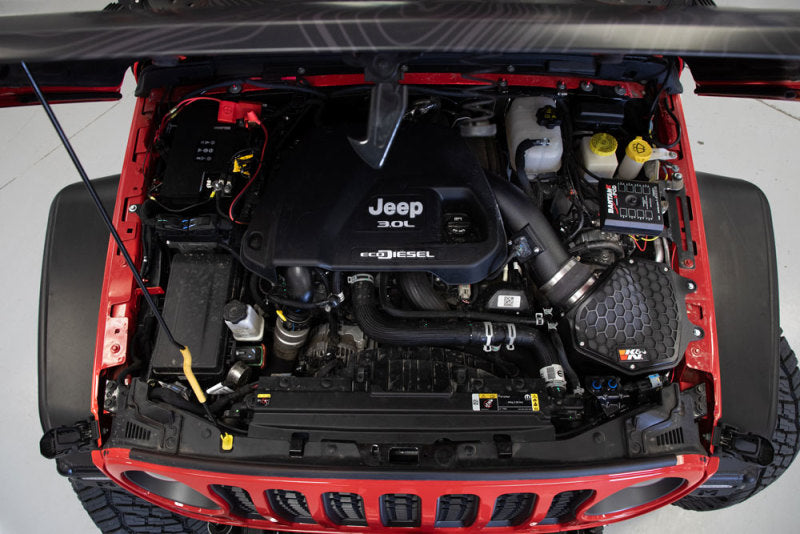 K&N 63 Series Cold Air Intake: Jeep Wrangler & Gladiator 3.0L EcoDiesel 2020-2023